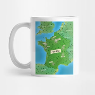 Map Of France Mug